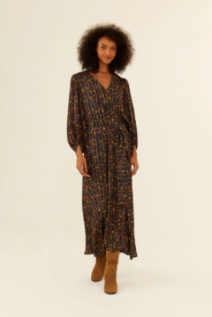 Vestido Midi Estampa Jardim - MARIA FILÓ - comprar online