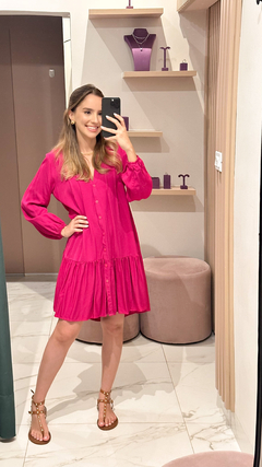 Imagem do vestido pietra viscose rosa