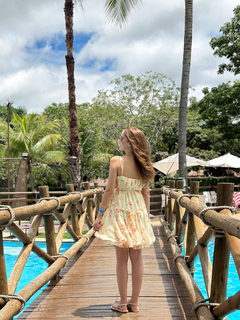 vestido curto bessa floral - comprar online