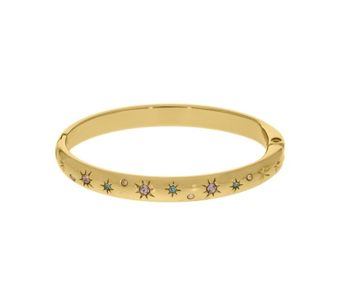 bracelete estrelas ouro colors