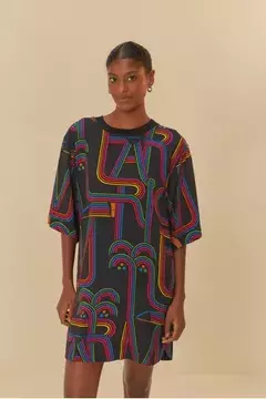 VESTIDO TSHIRT LOGO TUCA - FARM RIO - comprar online