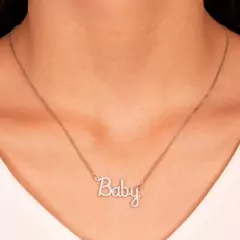 Colar baby ródio branco - comprar online