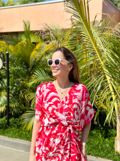 vestido kimono estampa amor - comprar online