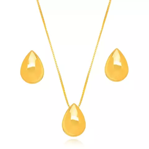 conjunto gota julia - ouro - comprar online