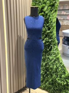 vestido tricot juliete azul