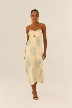 Vestido midi estampa rani - Mari filó