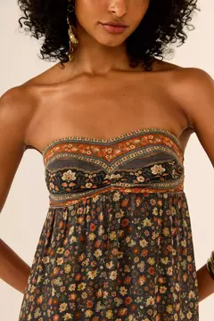 Vestido Midi Ggt Estampa Valentine Liberty - MARIA FILÓ na internet