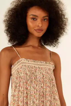 Vestido Midi Entremeio Estampa Petúnia - MARIA FILÓ na internet
