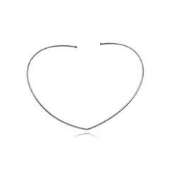 Choker aro Vic - ródio branco