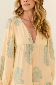 Vestido Manga Longa Estampa Rani - maria filó - comprar online