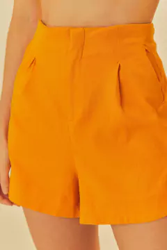 short laranja bolso alfaiataria - farm na internet