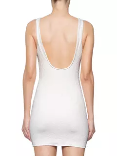Vestido Curto Textura Abacaxi - off white farm - comprar online