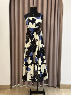 vestido Luma estampa floral azul