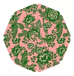 Guarda sol farm floral de renda - rosa e verde na internet
