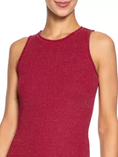 Vestido Tricot Regata Lurex vermelho - ANIMALE JEANS - loja online