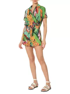 camisa folhagem de banana verde - farm