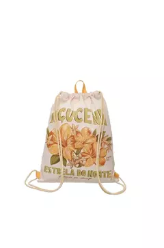 bolsa praiana floral ararajuba - comprar online
