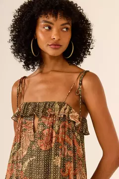 Vestido Midi Estampa Vitral - MARIA FILÓ na internet