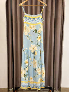 vestido lorena estampa doce jardim azul
