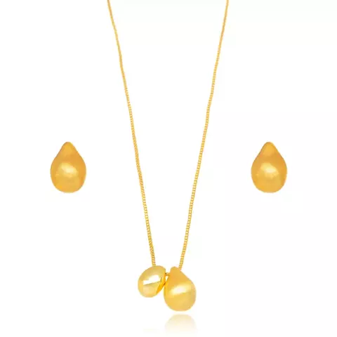 Conjunto Gota Fosca Lisa - ouro - comprar online