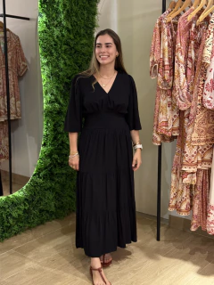 vestido manga paula preto - comprar online