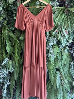 vestido helena manga capuccino - comprar online
