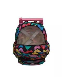 Mochila carrinho amor de flor na internet
