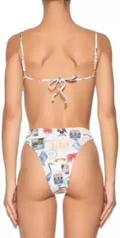 BIQUINI HOT PANTS TROPICAL VINTAGE - FARM PRAIA - ELMÊ