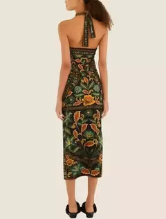 VESTIDO MIDI MARCELLE PRETO - farm - ELMÊ