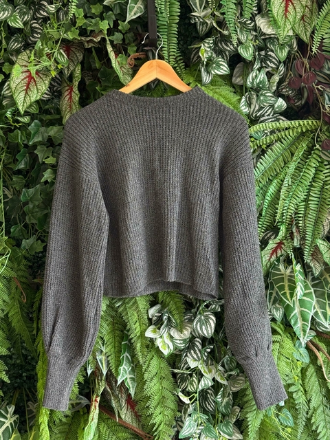 Blusa tricot Gi - grafite - comprar online