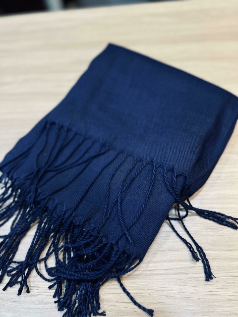 CACHECOL PASHMINA - azul marinho - comprar online
