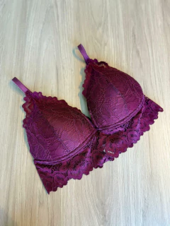 top renda bojo - bordô - comprar online
