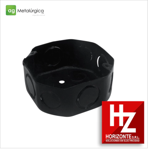 Caja de Embutir Octogonal Grande Chapa Pintada