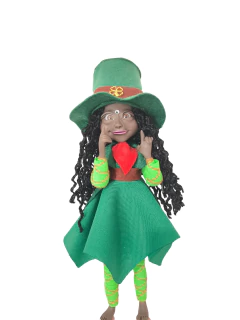 Duende leprechaun menina negra - comprar online