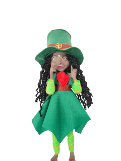 Duende leprechaun menina negra na internet