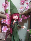 Garraduende menina Verde Musgo Ruiva