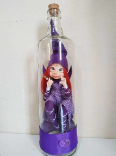 FADA RUIVA VESTIDO ROXO DE BOLINHAS - comprar online
