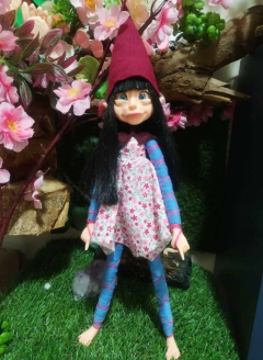 Fada Vestido de Mini Flores de Cabelo Preto na internet