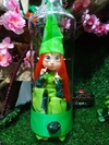 Duendinha verde limão cabelo laranja