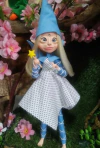 FADA LOIRA AZUL E BRANCO