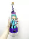 Duende roxo e verde água cabelo azul