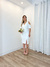 Vestido de noiva plus modelo ombro a ombro com saia midi fenda- Isís - comprar online