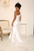 Image of Long Ziberline Fabric Wedding Dress, Mermaid Style- PATRICIA