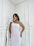 Vestido Elegante para Casamento Longuete com Capa- Carol - Closet Garota Up Vestidos Brancos para Casamento Civil -
