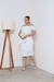Vestido midi ombro a ombro com babados na saia Plus- Sabrina