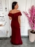 VESTIDO DE FESTA OMBRO A OMBRO COM FENDA LATERAL - comprar online