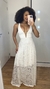 Vestido de noiva casamento longo com decote profundo Vitória