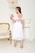 Vestido de noiva Clara com mangas bufante e saia evasê - comprar online