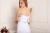 VESTIDO NOIVA CIVIL COM ALÇA FINA MIDI COM BABADOS - Closet Garota Up Vestidos Brancos para Casamento Civil -