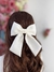 Image of White Satin Hair Bow – Elegance in Every Hairstyle